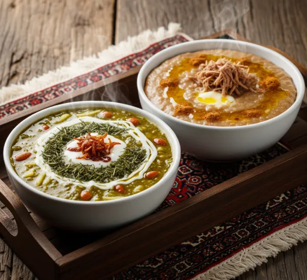 آش و حلیم قنبر قم