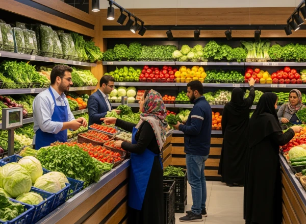 بهترین سبزی فروشی قم