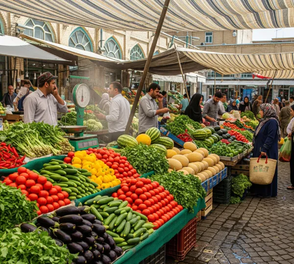 سبزی فروشی مزرعه قم