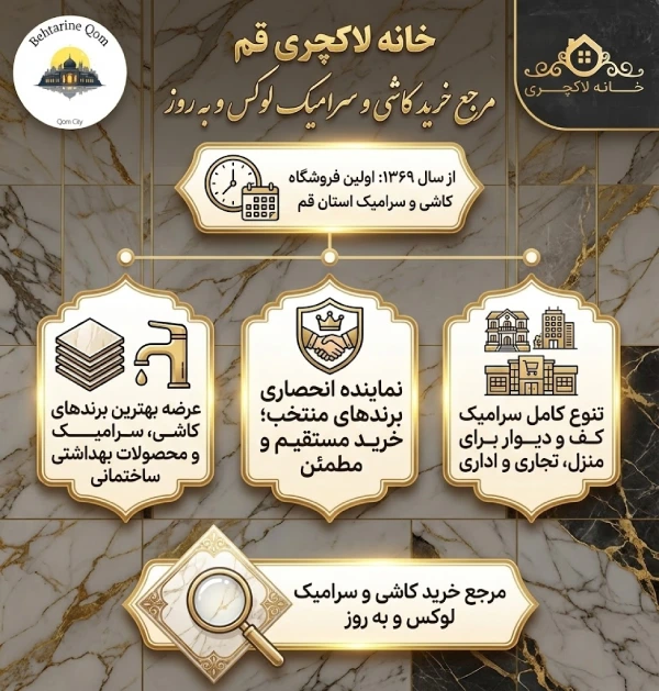 کاشی و سرامیک خانه لاکچری قم