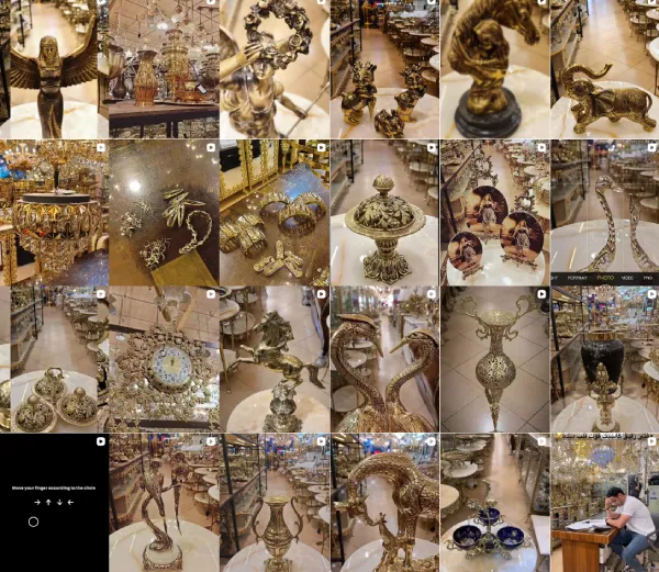 ریلز اینستاگرام لوستر قصر شعله قم