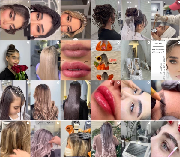 ریلز اینستاگرام کوتاهی مو ندا امیرانی قم